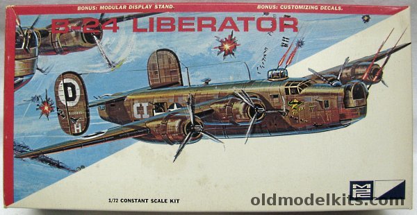 MPC 1/72 Consolidated B-24J Liberator - Aircraft Tail Number 2109835 Of 392nd Bomber Group April 1944, 1502-150 plastic model kit